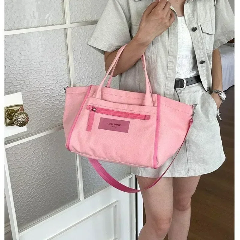 Elegant High-End Minimalist Leather Crossbody Handbag With Letter Logo Large Capacity Women Stylish