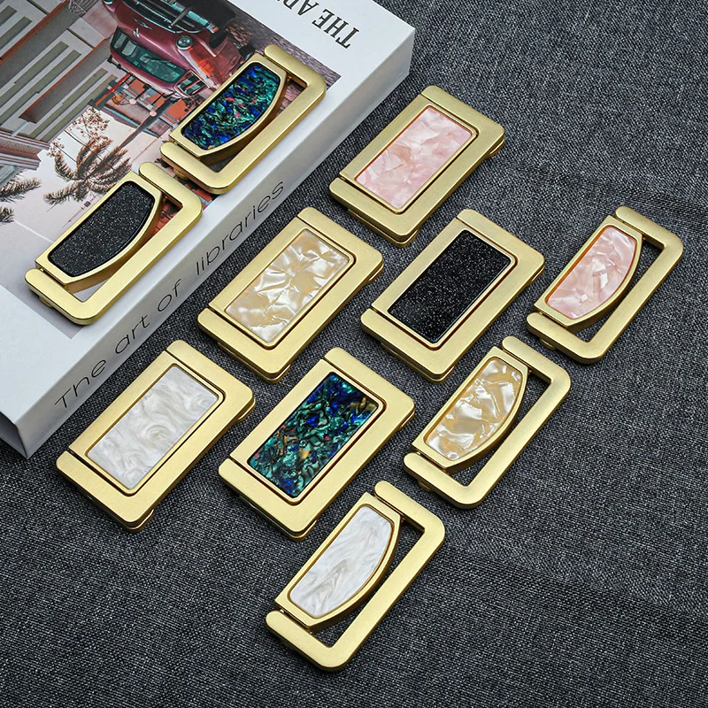 Zinc alloy multi-color invisible cabinet door handle surface mounted no punching for drawer wardrobe cupboard door pull