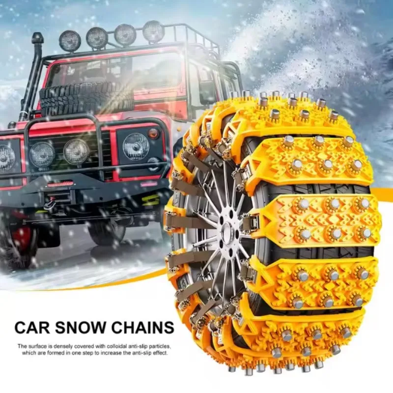 Universal Car Tire Anti-skid Chain No Need for Jack Car Tires Outdoor Snow Chains Emergency Cleaning Maintenance Accessories