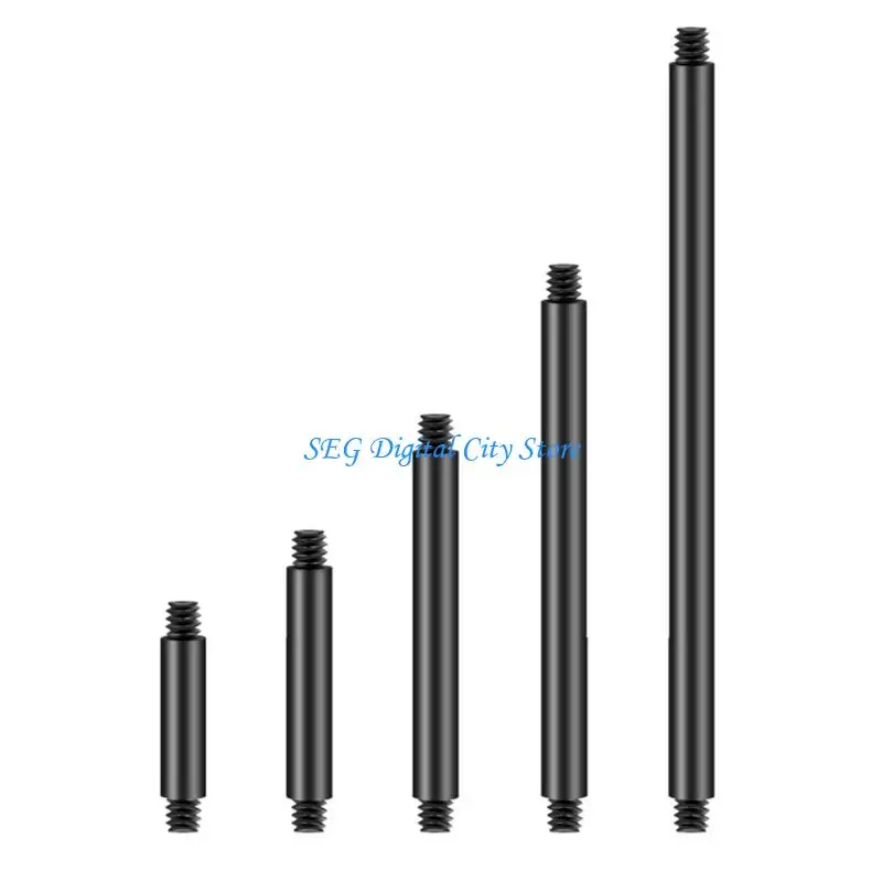 U75B Photography Rod Male 1/4 Thread to Male 1/4 Mount Connecting Screw for 5D2 5D3 DSLR Camera Rod System