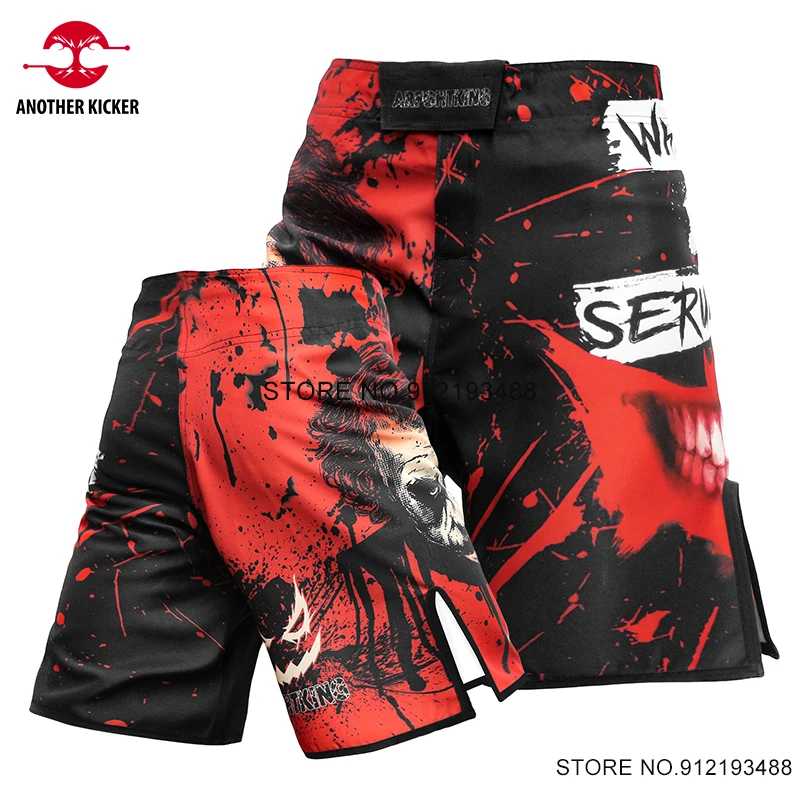 MMA Shorts Men's Muay Thai Grappling Fight Pants Sublimated Bjj Martial Arts Clothing Kickboxing Cage Fighting Training Shorts