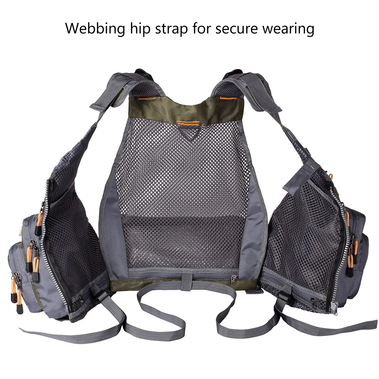 Wandern Radfahren Einstellbare Schwimmen Weste Angelgerät Rucksack Atmungsaktive Multifunktionale Outdoor Sport Bergsteigen Brust Tasche