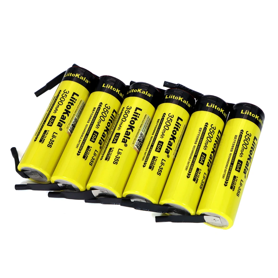 LiitoKala Lii-35S 18650 3.7V 3500mAh High Capacity Rechargeable Lithium Battery DIY Nickel