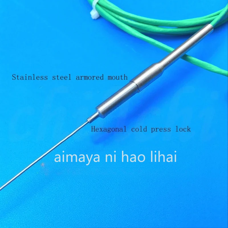 Armoured K type thermocouple diameter 0.5mm probe 3mm temperature resistance 1000 degree furnace temperature detection