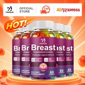 Women's Breast Enhancement Gummies - Increase Size Naturally, Plant-Based Formula, 60 Gummies