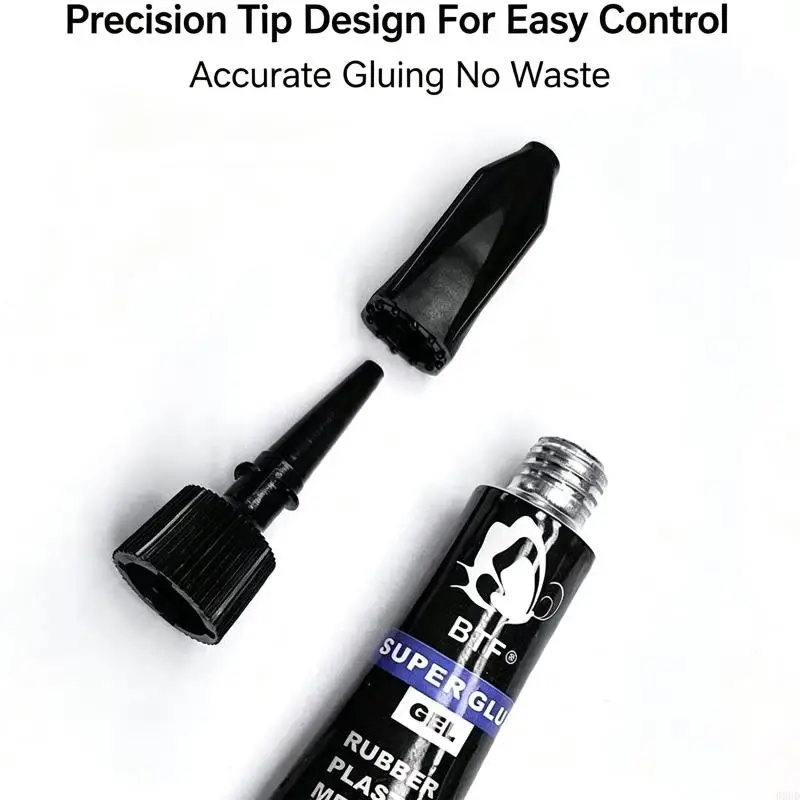 Pool Cue Tip Adhesive for Billiard Cue Repair and Tip Replacement, Single Tube Adhesive for Controlled Application and 69HD