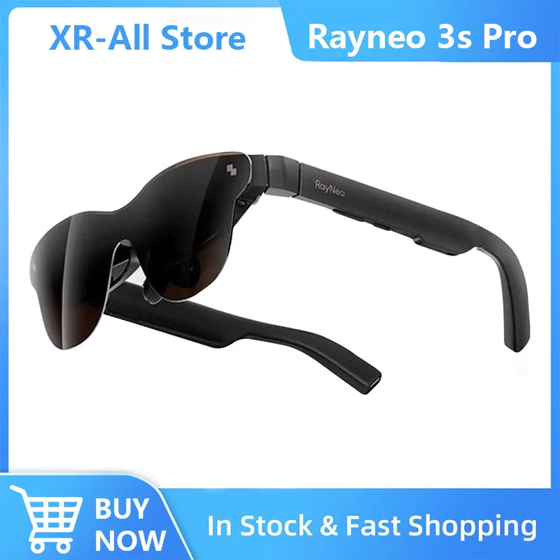 نظارات RayNeo Air 3S Pro الذكية AR مع شاشة Micro 1200nits OLED 1980P عرض فيديو نظارات فيلم ثلاثية الأبعاد توصيل معدات DP
