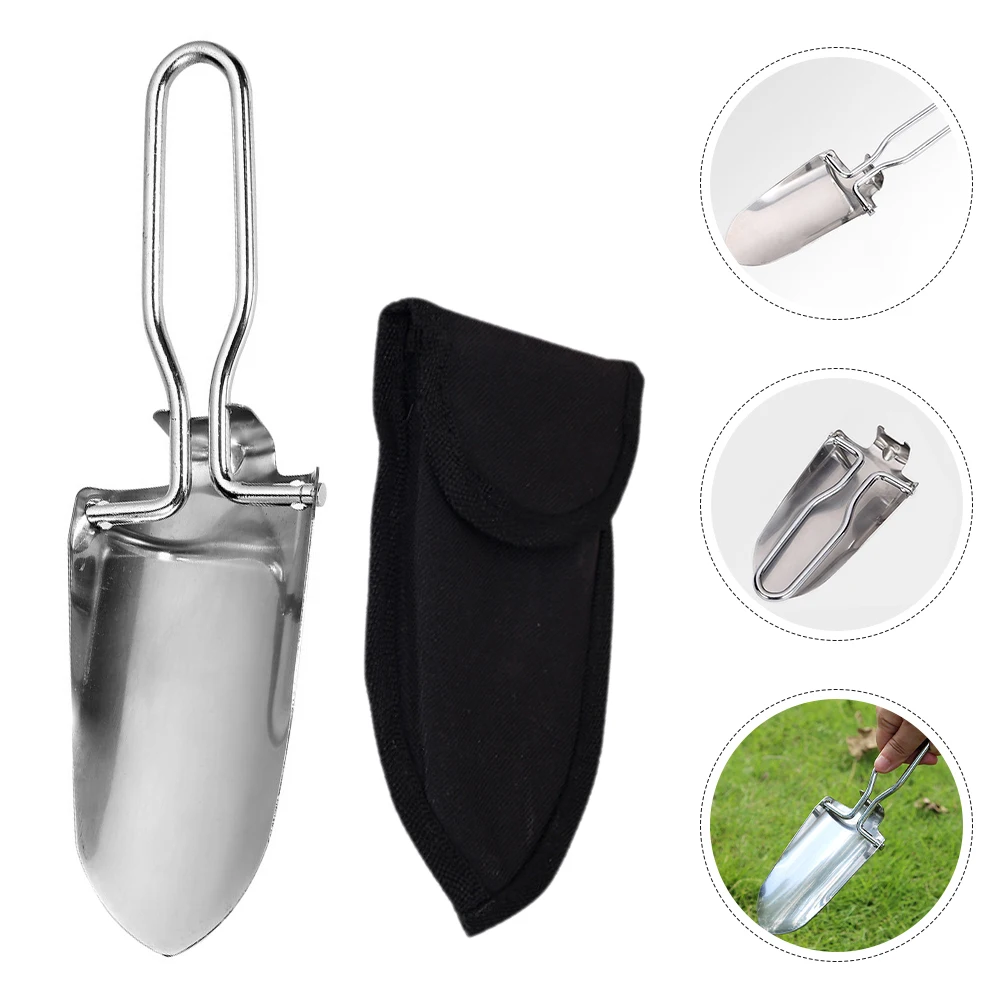 

Mini Folding Shovel Stainless Steel Collapsible Garden Tool Camping Fishing Digging Spade Outdoor Lightweight Trowel Foldable