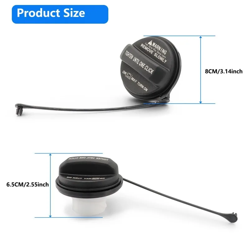 

Для Hyundai & Kia Совместимая крышка топливного бака 31010-3L600U — черный цвет, номер детали 310103L600