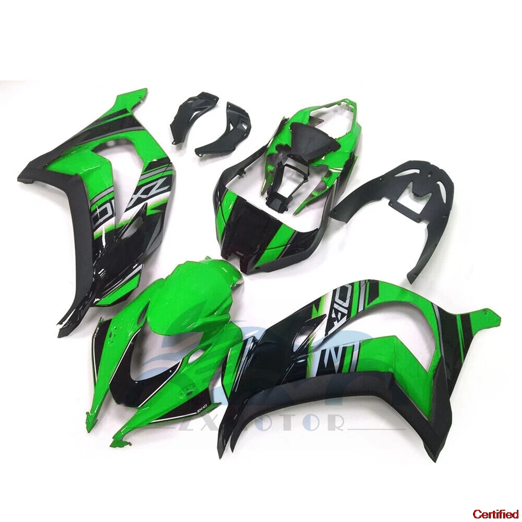 

ZX10R 2016 2018 2019 2020 Prime Motorcycle Fairing for Kawasaki ZX-10R ZX-10R 16 17 18 20 High Quality Repair Green Blackwork