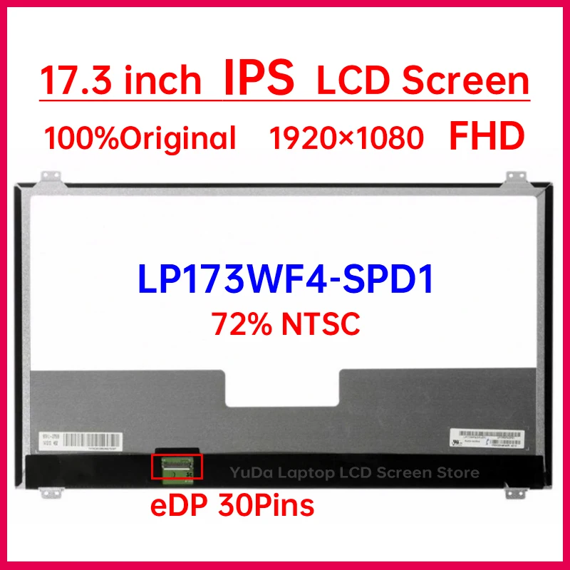 

17.3 inch IPS Laptop LCD Screen LP173WF4-SPD1 For ASUS ROG G751JM G751JT G751JY G751JL Replacement Display Panel 1920x1080 30Pin