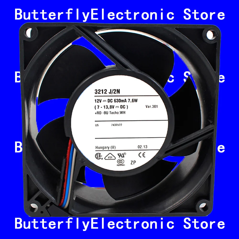 

НОВЫЙ ОРИГИНАЛЬНЫЙ ВЕНТИЛЯТОР 3212J/2N 3212 J/2N 12 В постоянного тока 7,6 Вт 9238 9 СМ 92*92*38 ММ