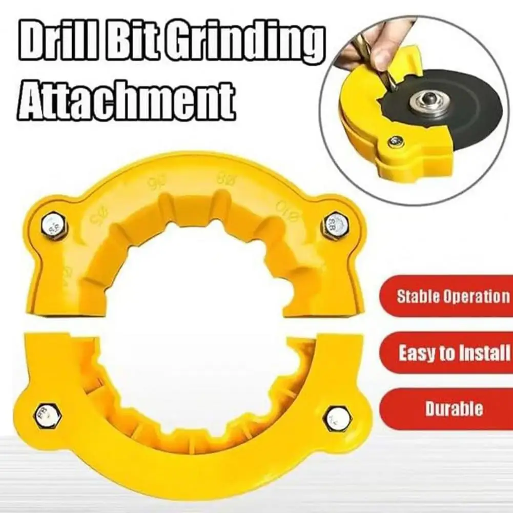 Drill Sharpener Portable Grinder Attachment for Durable Construction Compact Design for Precision