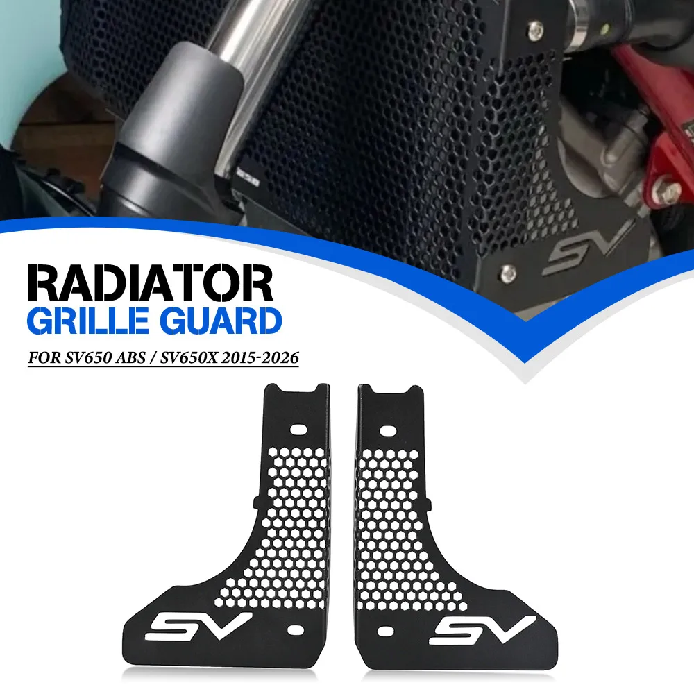 2026 2025 For Suzuki SV650 ABS / SV650X 2015-2016-2017-2018-2019-2020-2021-2022-2023-2024 Radiator Guard Protection Grille Cover