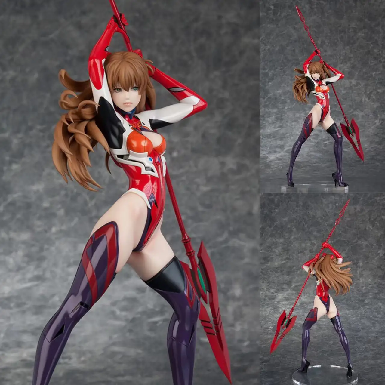 100% oryginalny: FLARE Q Asuka edycja limitowana 23.5CM pcv figurka figurka Anime zabawki kolekcja figurek Doll prezent