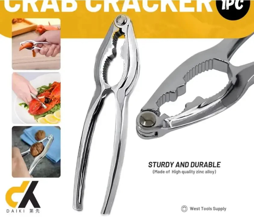 1Pc Zinc Alloy Multifunctional Nutcracker Walnut Opener Chestnut Clip Crab For Pecans Almonds Brazil Nuts Manual Portable