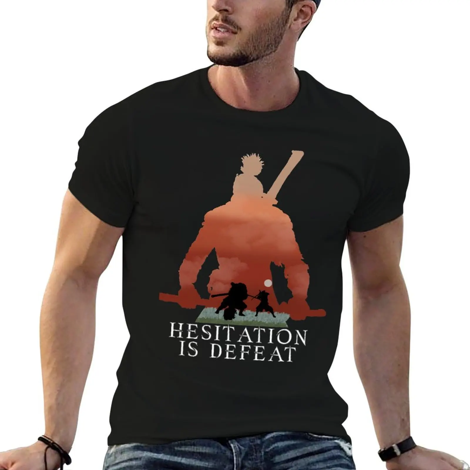 Day Gifts Sekiro Hesitation Is Defeat V3B Graphic For Fans T-Shirt custom t shirt street wear mens tall t shirts