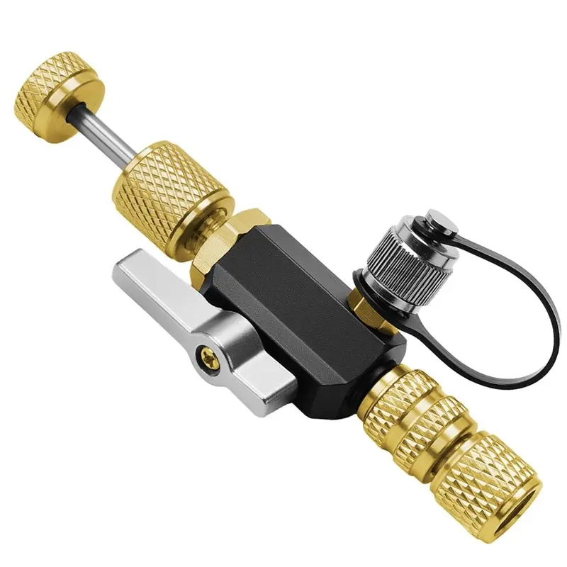 

IALJ-Dual Valve Core Removal Tool For R22 R410A R32, 1/4" 5/16" HVAC Valve Core Removal Tool- Essential HVAC Tool