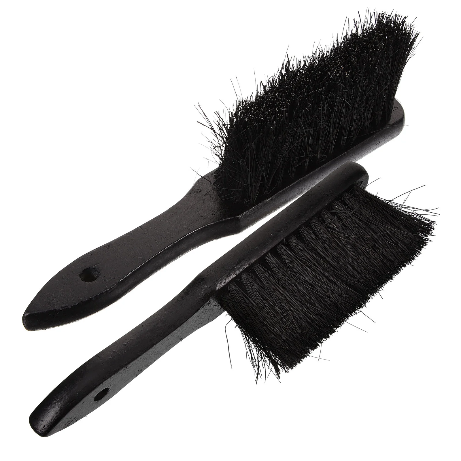 2 Pcs European Style Fireplace Cleaning Brush Set Plastic Handle Ash Removal Tools for Mantel Accessories Grills