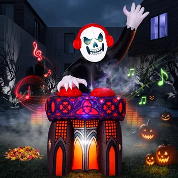 6FT DJ Skeleton Inflatable Decoration 1