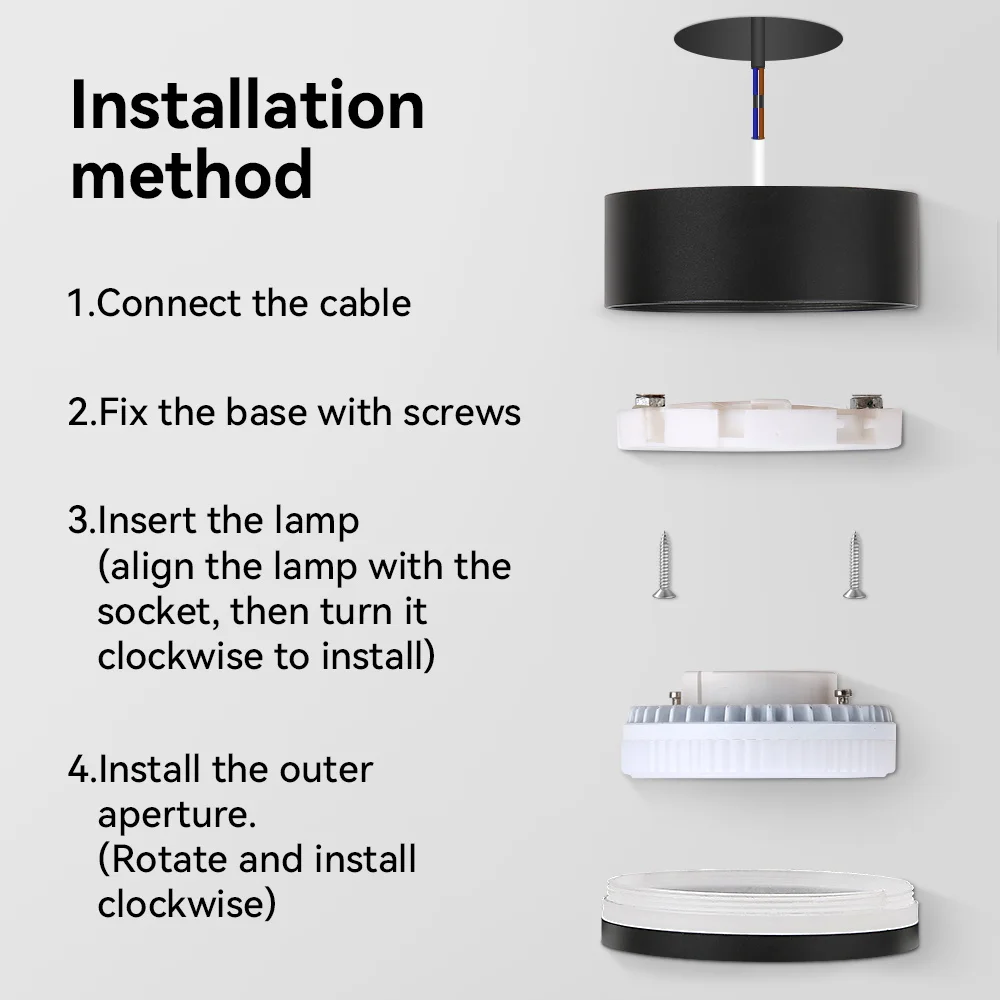 Imagem -05 - Substituível Lâmpada Led Spot Downlight Iluminação de Teto Quarto Sala de Estar Home Decor Spotlight Ac85265v Gx53