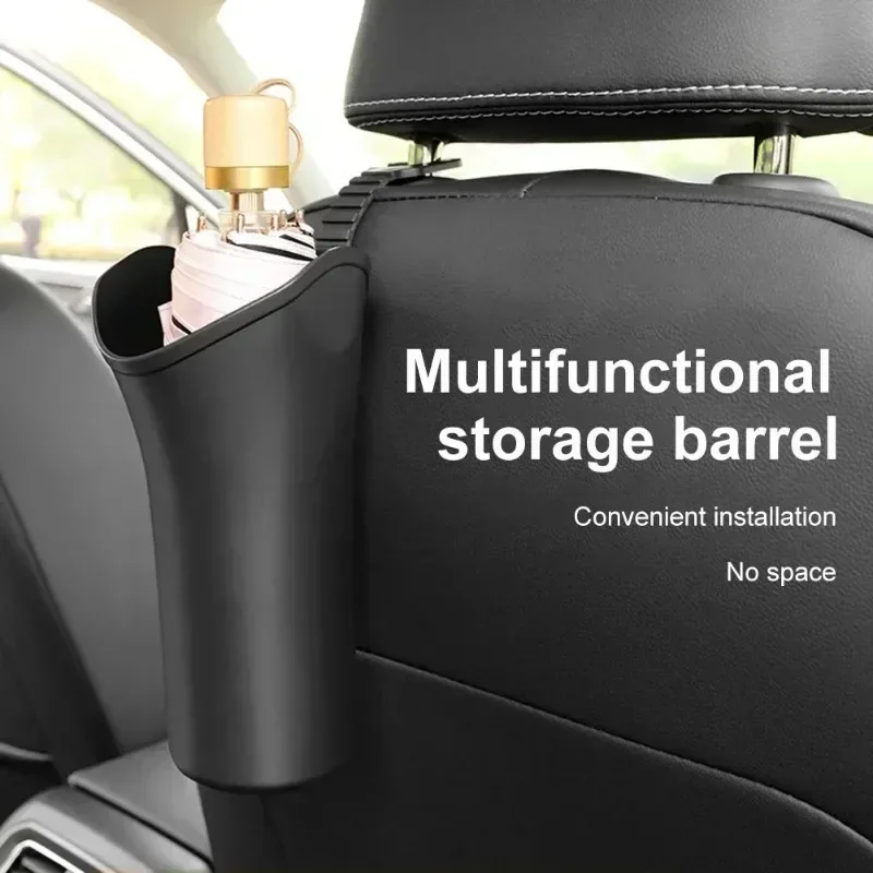 1/2 Piece Car Waterproof Umbrella Set Multi Functional Car Storage Garbage Can Car Rear Seat Umbrella Frame Beverage Rack