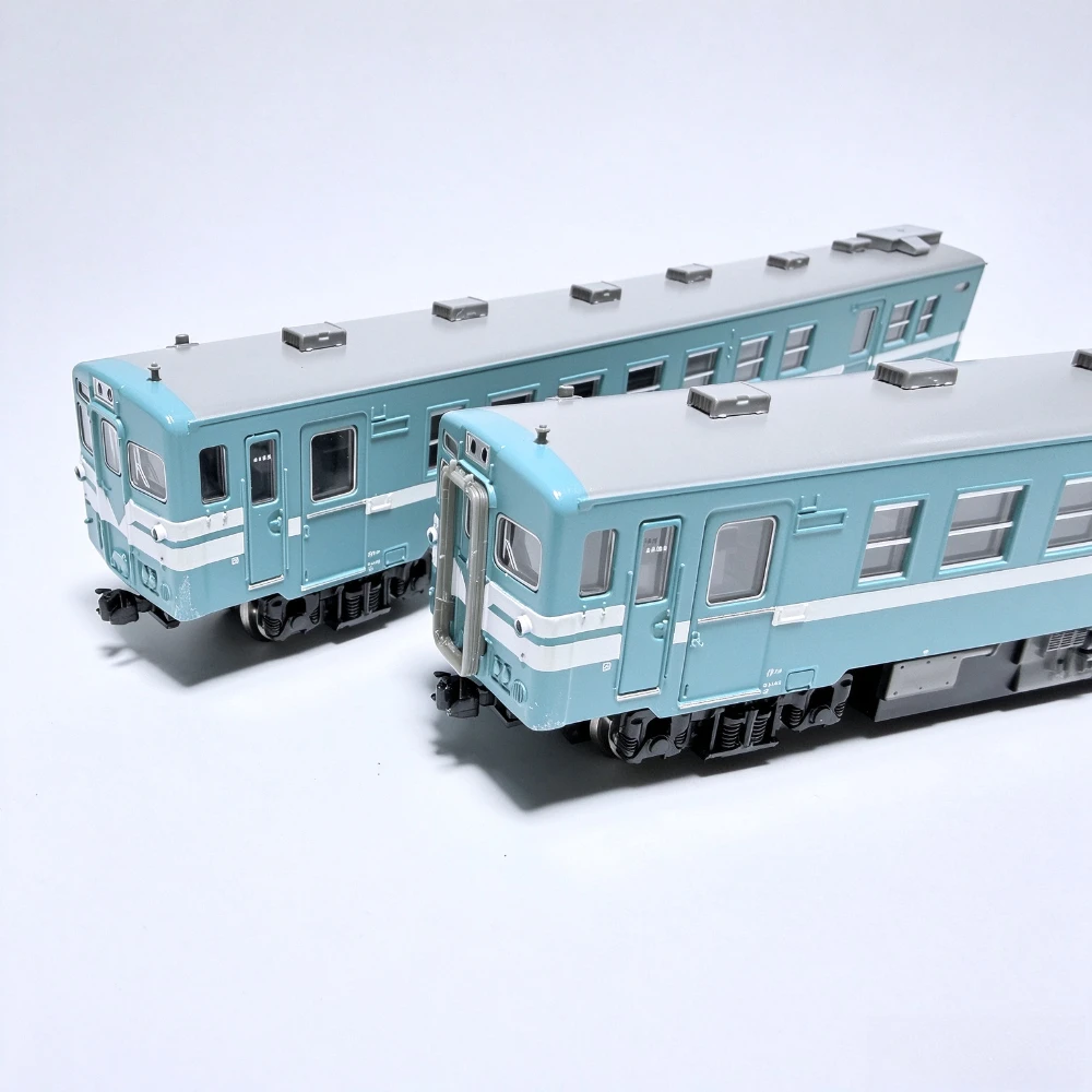 N Scale 1/160 Train Model Kiha37 Diesel Multiple Unit Passenger Cars A6791 1 Powered +1 Dummy 2 Car Green Set Toy Train