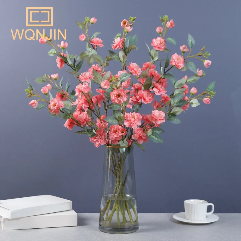 1PC,Artificial Camellia Silk Flowers Fake Camellia Artificial Flowers Branch for Wedding Party Backdrop Home Table Garden Decor