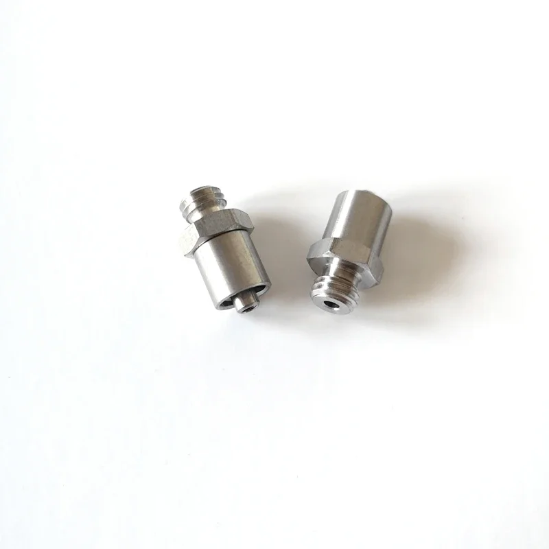 316 stainless steel luer lock fitting male luer to M8x1.25 male thread connector metal luer adapter