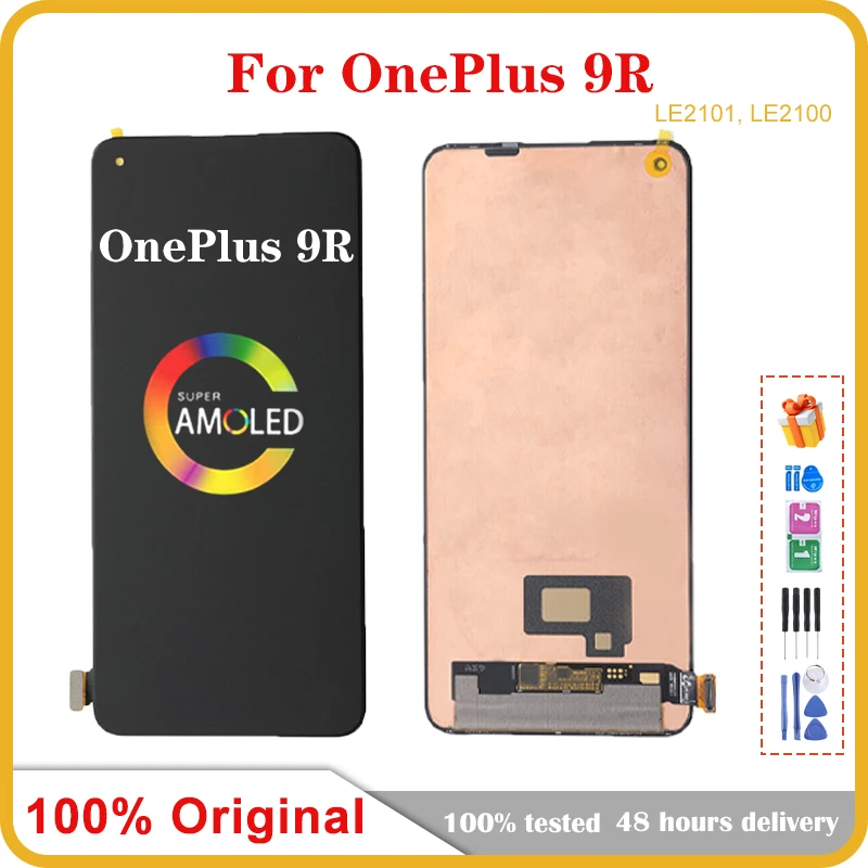 

6.55'' AMOLED For OnePlus 9R Mobile Phone LCD Screen Display assembly Touch Screen LCD Panel Replacement