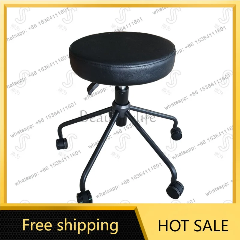 Factory Direct Sales Upgraded Saddle Lift Swivel Chair Pulley Hairdresser Stool