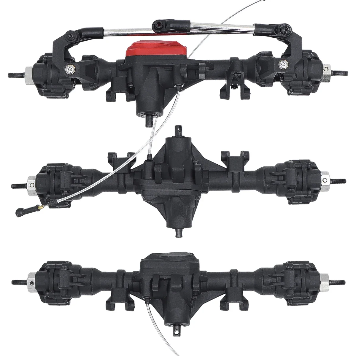 

TRX4 Complete Front Middle Rear Differential Portal Axle With T-lock High Ground Clearance For 1:10 RC Crawler TRX4 6WD Upgrade