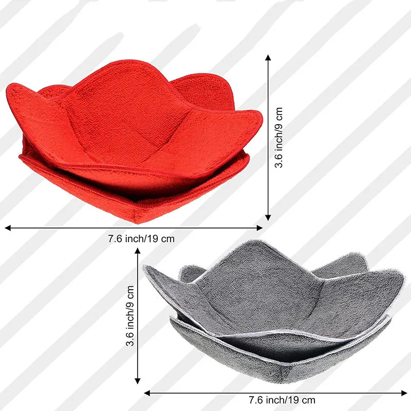 Microwave Bowl Rack With Handle Foldable Microwave Safety Tray Heat-Resistant Microwave Bowl Plate Holder For Hot Bowls Plates