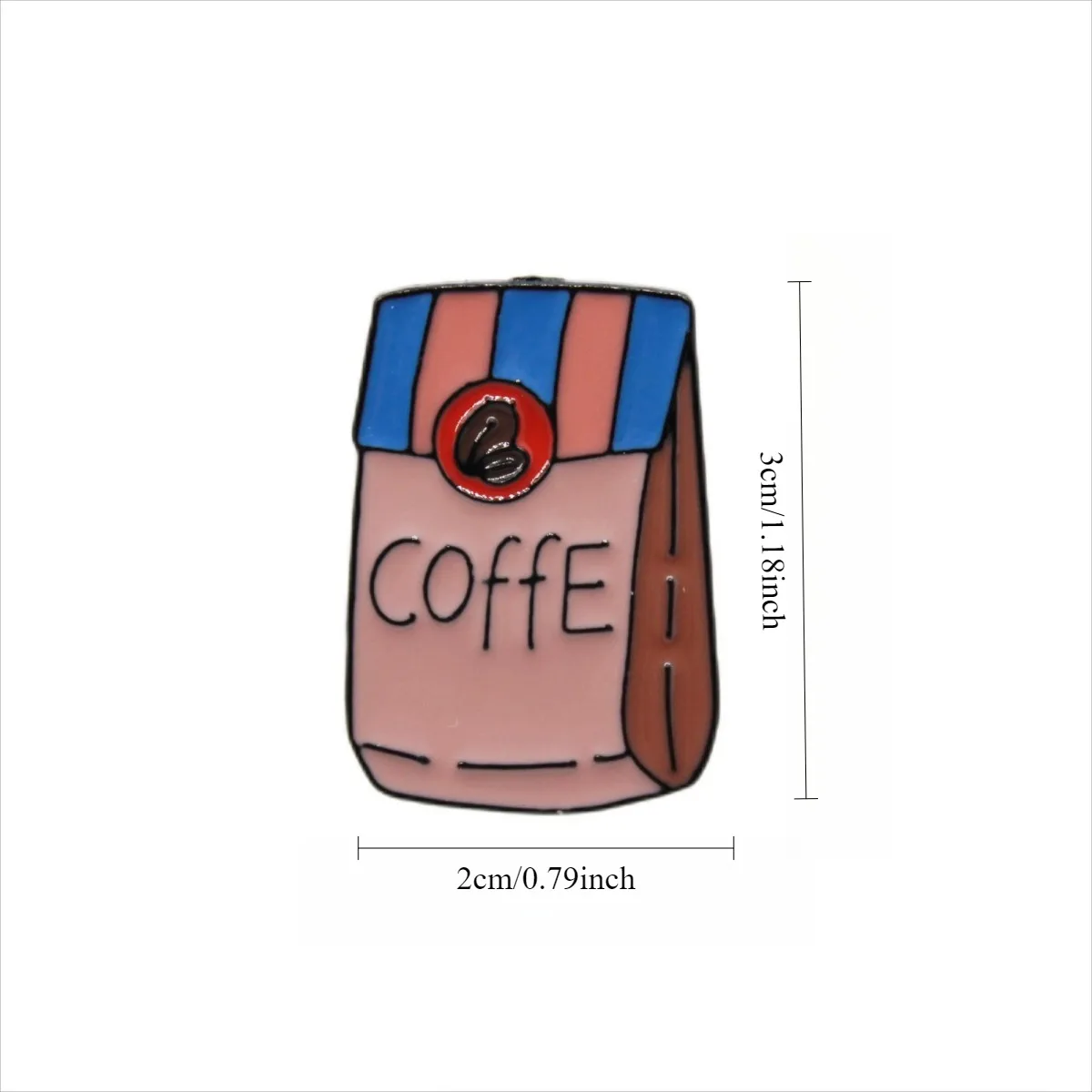 Coffee Series Badge Accessories Cup-shaped Pin Creative Cartoon Badge Personalized Clothing Backpack Decorative Accessories