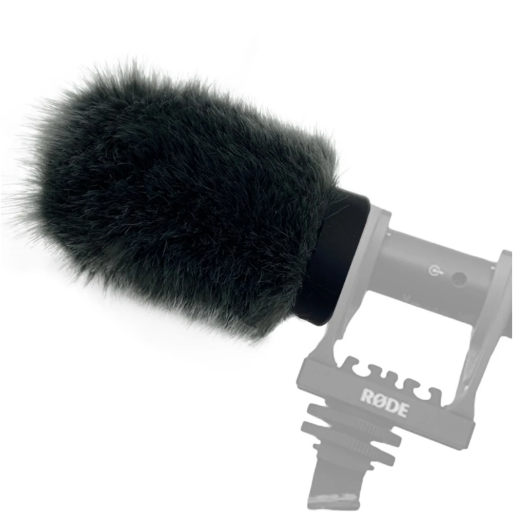 Pop Filter Outdoor Fur Windshield Microphone Cover Muff Windscreen Dead Cat For Rode Videomic Go II BlueMantis Reduce Wind Noise