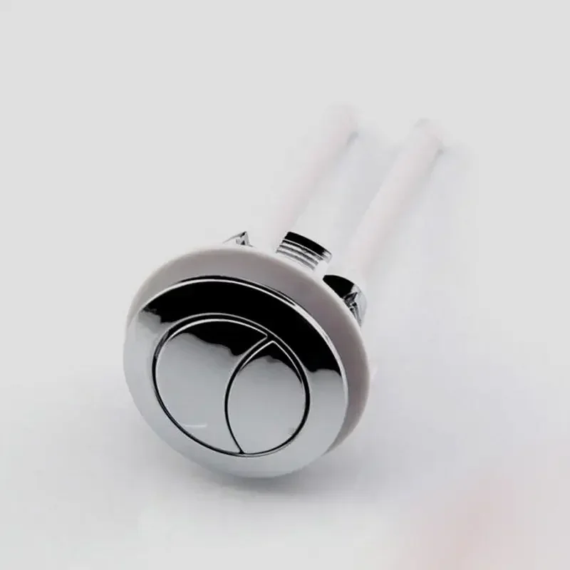 Double Crescent Shape Toilet Tank Button With Dual Push Design And 38/48/58mm Diameter In High Quality ABS Material