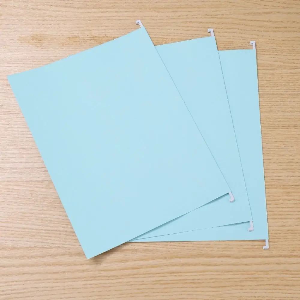 10PCS Simple A4 Hanging File Folder Letter Size Portable Hanging Document Clip Paper Large Capacity Document Holder Classroom
