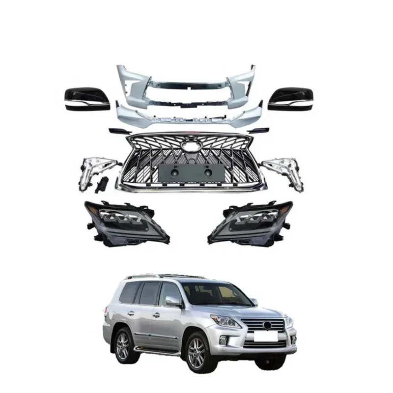 

Factory Sales LX570 Vehicle Modification Parts Bumper Upgrade Body Kit For Lexus 2008-2015 LX570 To 2016 570 Model