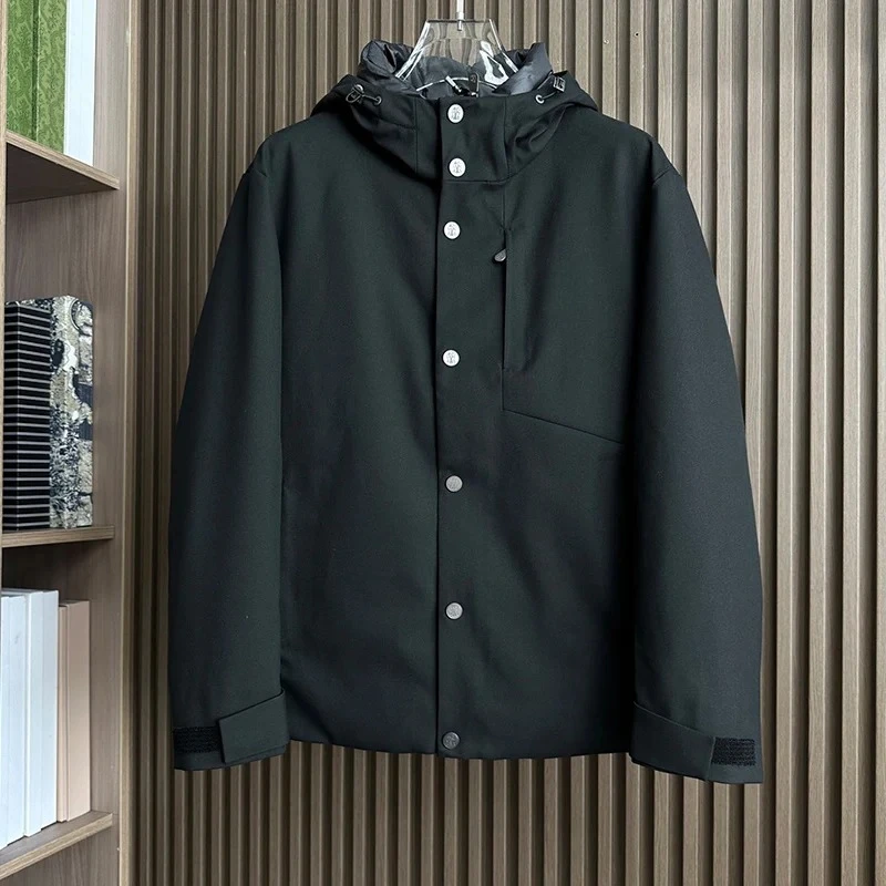 

BC Italy Warm White Duck Down Hooded Down Jacket