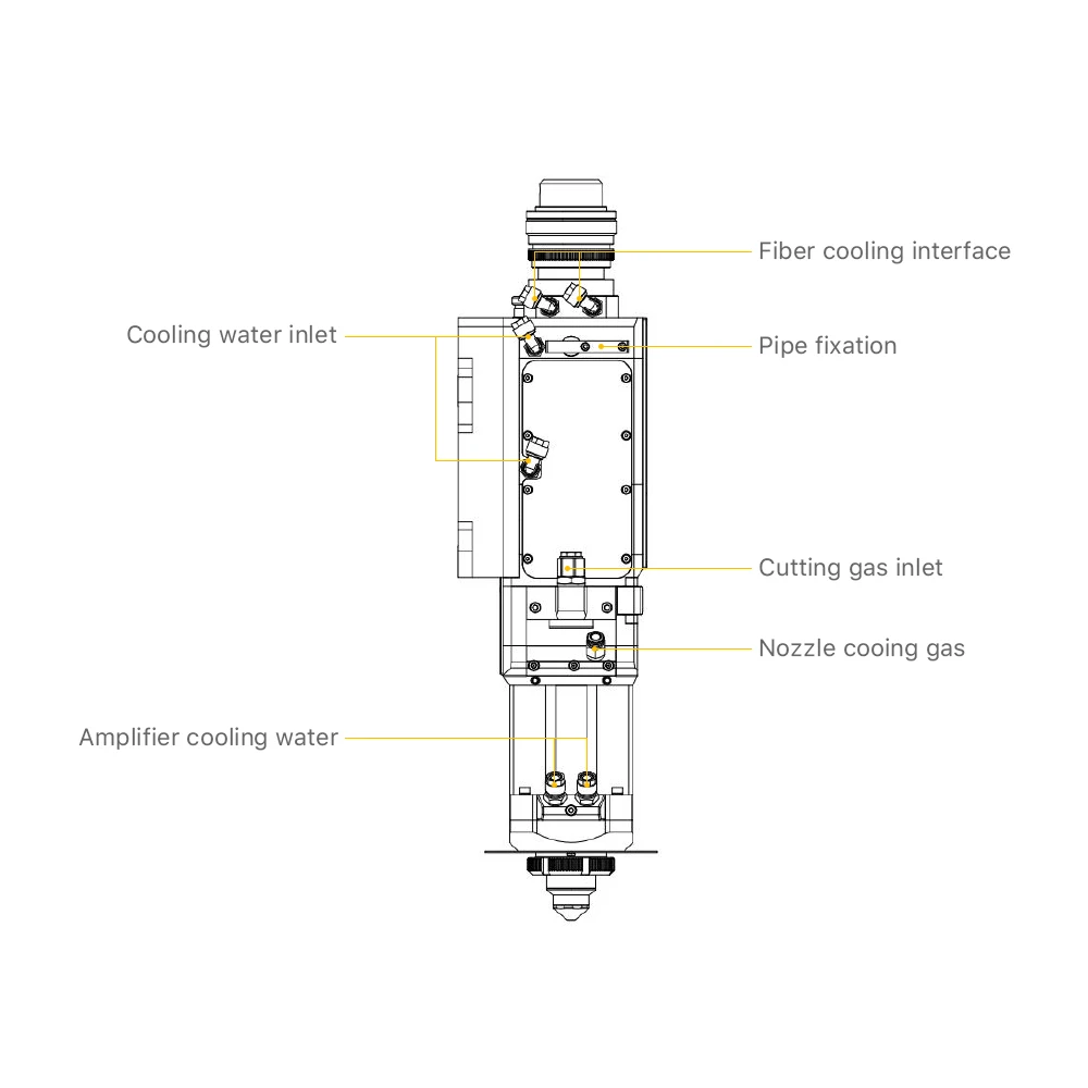 Testa di taglio Laser serie Cloudray Flash vendita ad alta potenza intelligente BOCI BLT6