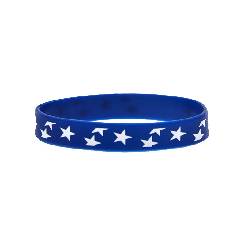 1 PC I Love USA Silicone Bangle Independence Day in the United States Gift Bracelet