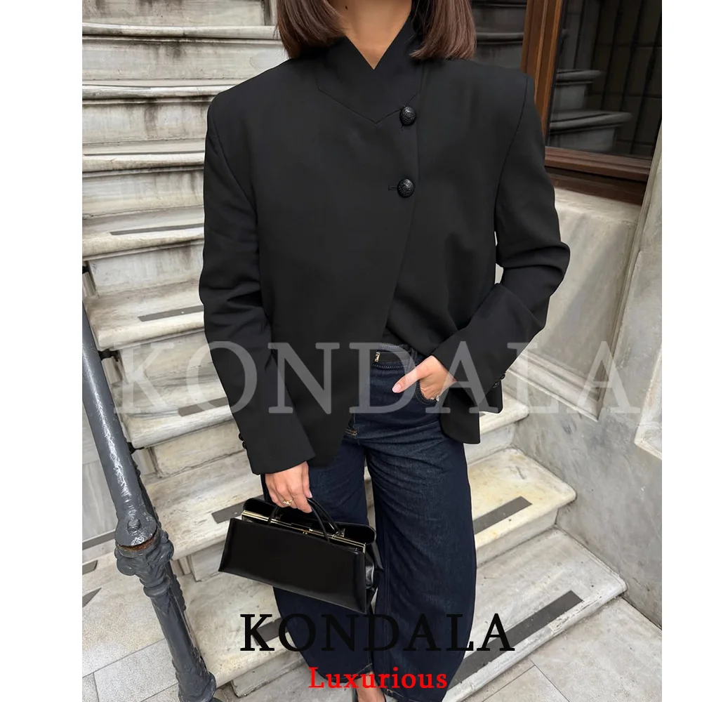 KONDALA Office Lady Chic Black - Blazer Women Oversized บทวิจารณ์และราคา