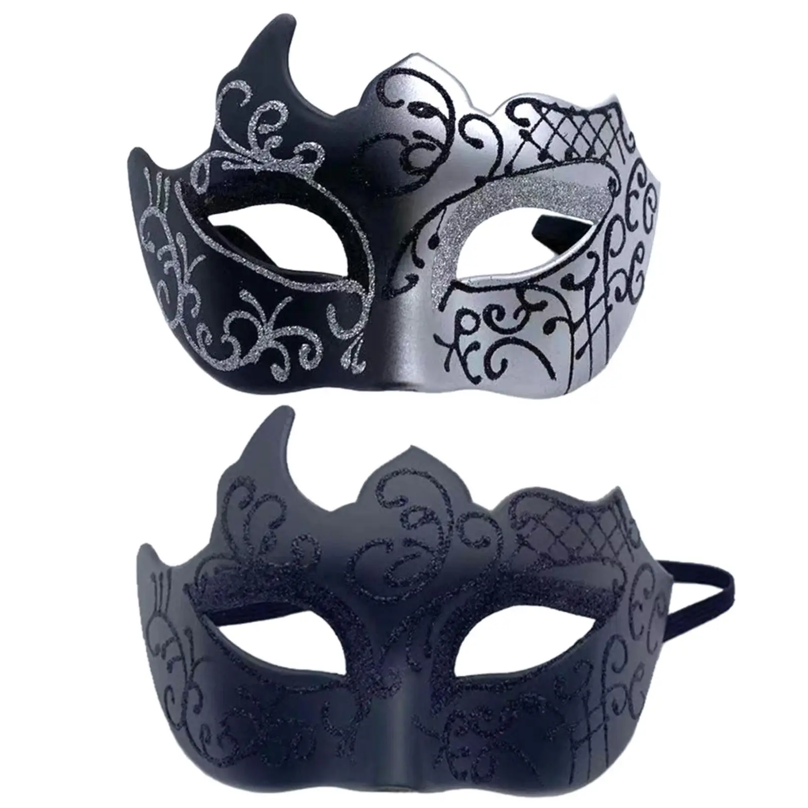 Half Face Mask Cosplay Decorative Masquerade Mask Mardi Gras Mask for Night Club