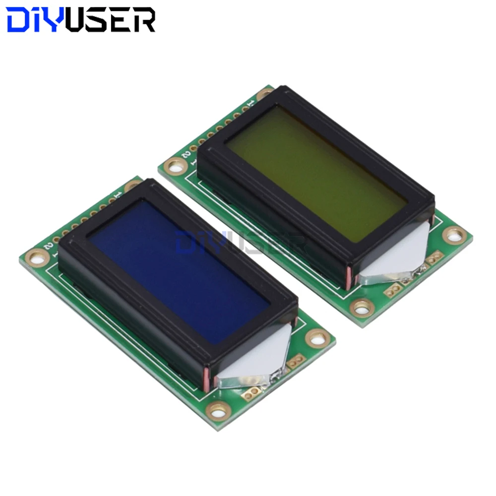 0802 LCD 8x2 caracteres módulo de exibição LCD 5V LCM luz de fundo azul para Arduino