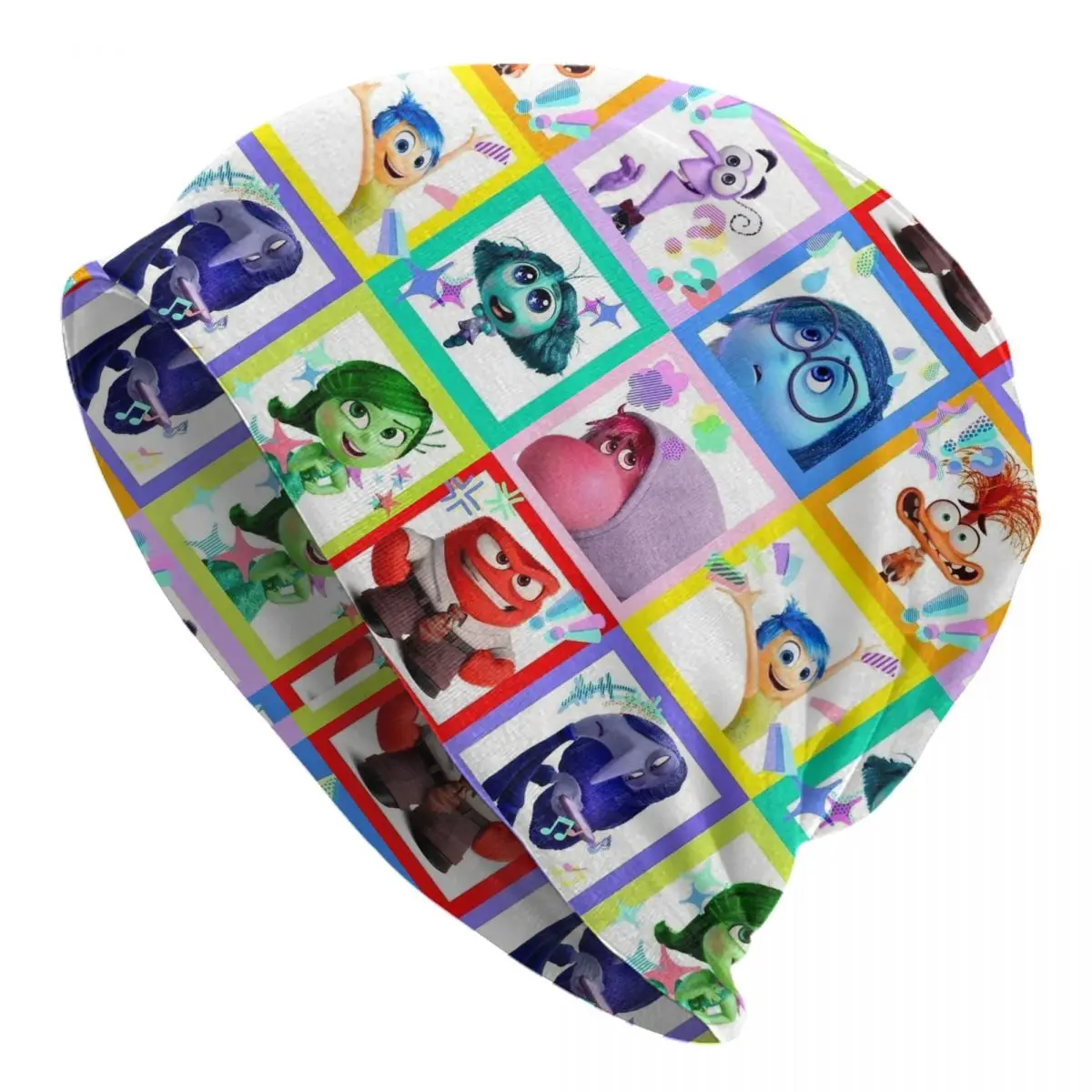 

Пользовательские Inside Out мультяшные обои Skullies шапочки шапки для мужчин и женщин унисекс хип-хоп зимняя теплая вязаная шапка для взрослых шапки с капюшоном