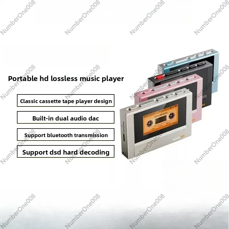 New Fiio Snowsky Echo Mini Wireless Bluetooth Mp3 Mini Walkman 8GB Custom Support Dsd Retro Portable Bluetooth Player Music Gift