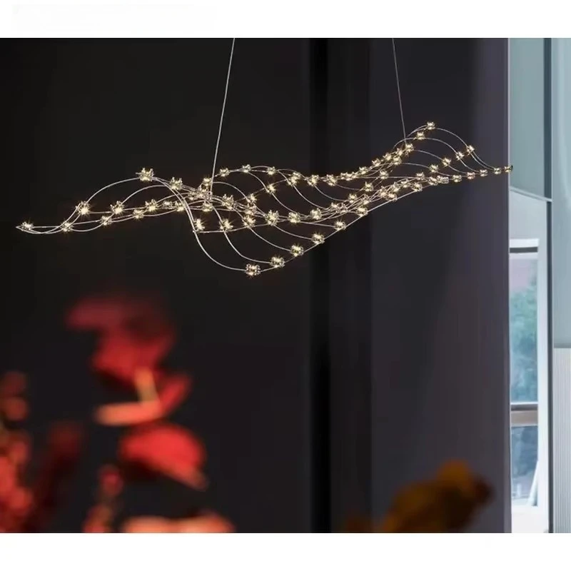 Mantianxing قلادة مصباح الحديثة بسيطة مصباح غرفة المعيشة مصمم الإبداعية ضوء مكعب مصباح مطعم اليراع قلادة Led مصباح #4