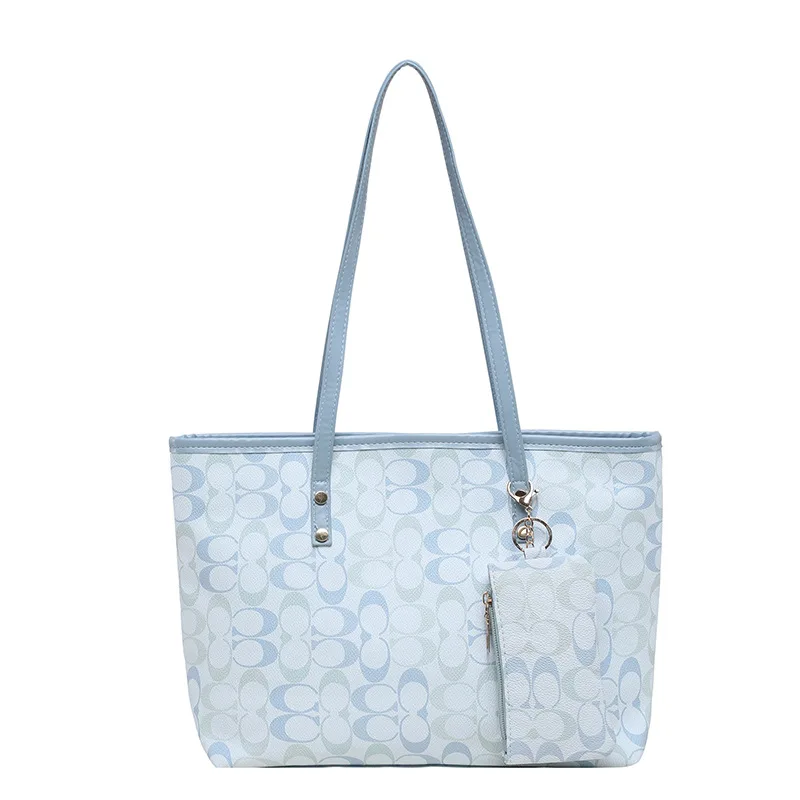 Women Large Capacity PU Leather Tote Bag Versatile Shoulder Handbag Ladies Commuter Casual Daily Shopping Bag