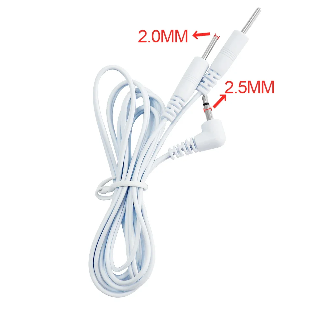 2.5mm DC Electrode Lead Wires Replacement Cable Accessory for TENS EMS Muscle Stimulator Durable Professional Spare PinConnector