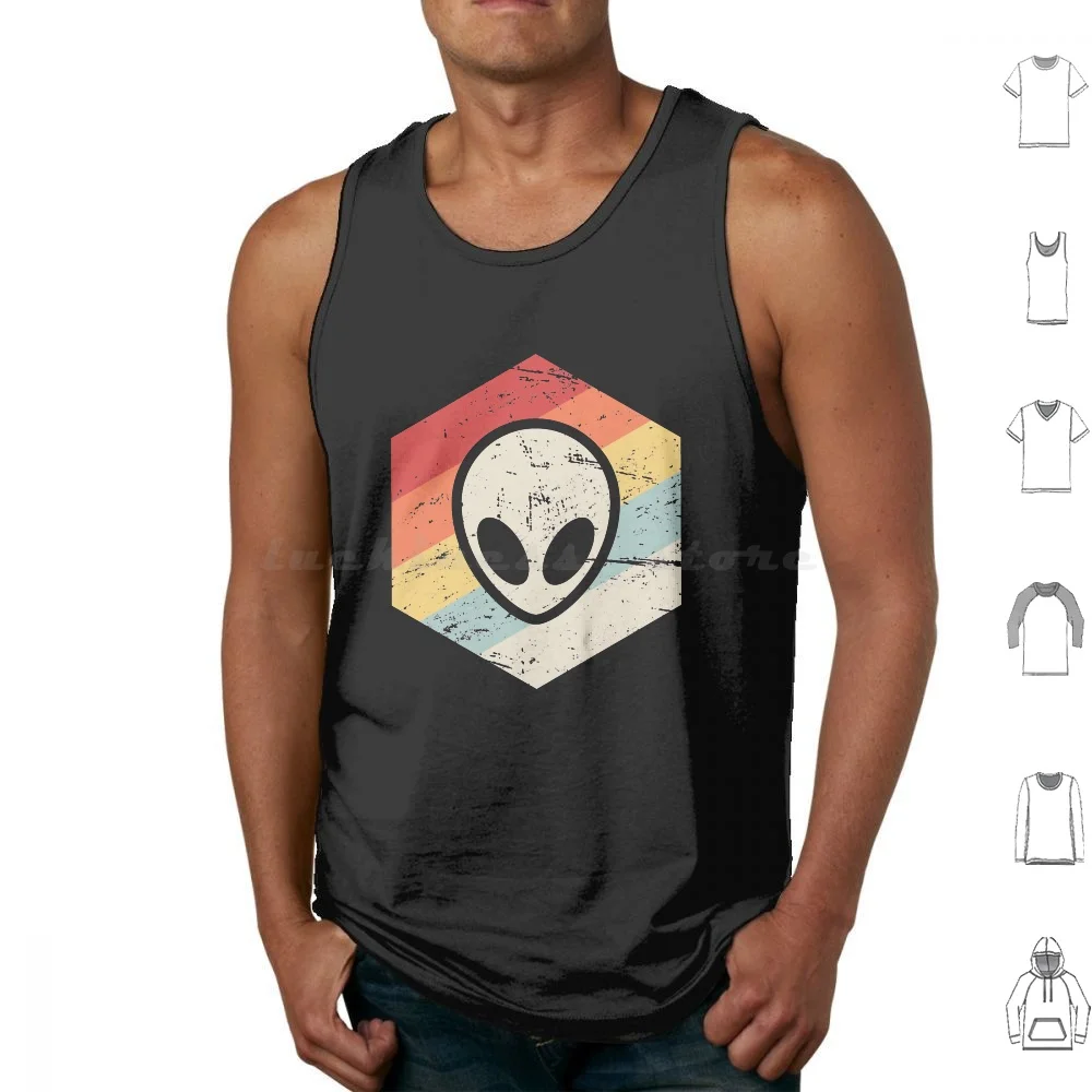 Retro Vintage Theory Ufo Tank Tops Vest Sleeveless Theory Ufo Illuminati Bigfoot Deep State Government Flat Earth Chemtrails